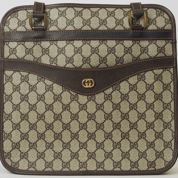 GUCCI Brown Leather Tote Bag - Picture 3 of 11